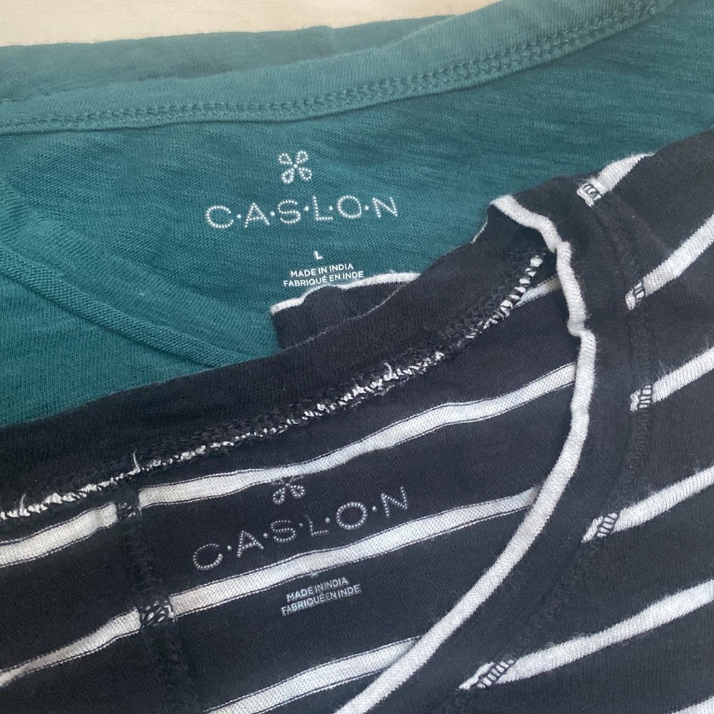 Caslon Womens L Long Sleeve Shirt Bundle - Picture 2 of 7